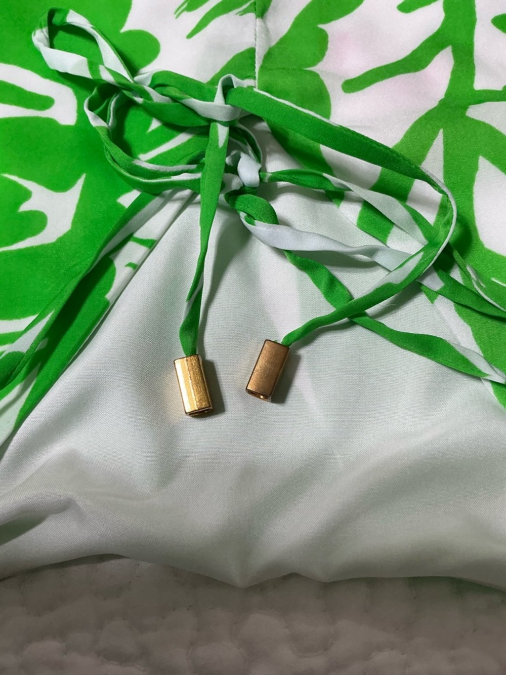 Lilly Pulitzer Target Green and White Leaf-Print Mini Dress 3X - Picture 12 of 12